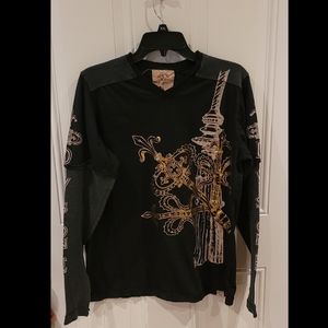 Division Boutique LS Black w/ Grey Thermal Sleeves